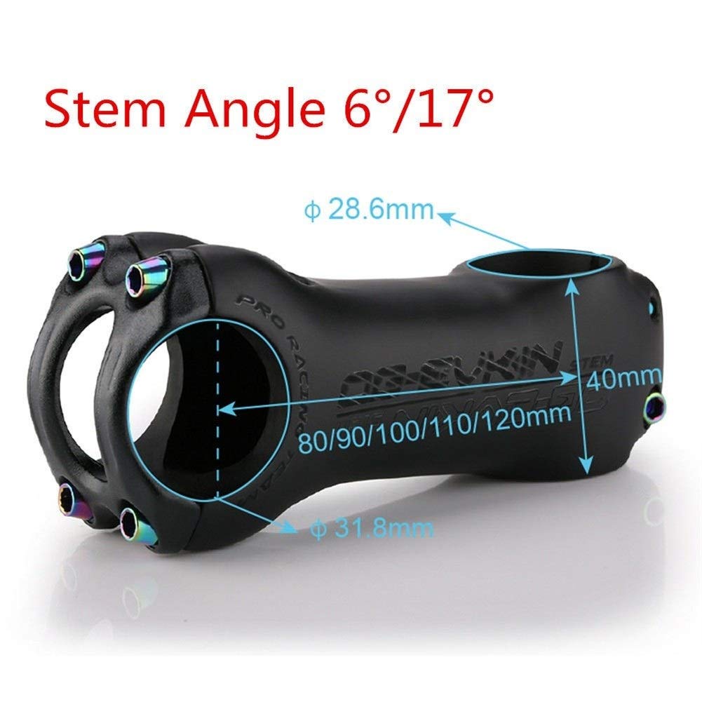 Tige de guidon de vélo UNO vtt 12 degrés 60/70/80/90/100/110MM, 31.8MM, tige de gravier de route et de montagne, pièces de puissance Riser