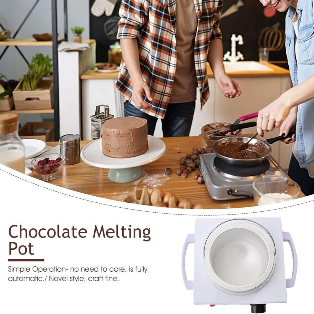 Machine à Tempérer Le Chocolat, Réglable de 0 à 80℃, Fondoir à Chocolat à Pot pour Crème, au Chocolat, Prise EU