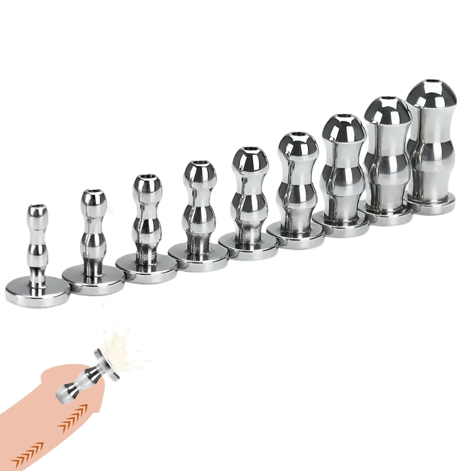 Ensemble de Sons Urétraux Creux 9PCS – Dilatateurs Plug Pénien en Acier Inoxydable pour Hommes, Cathéters d’Expansion Urétrale pour Plaisir & Entraînement à la Masturbation