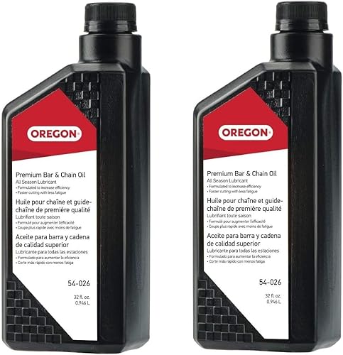 Oregon 54-026 Aceite de barra y cadena de motosierra, 1 cuarto de galón, 2 unidades