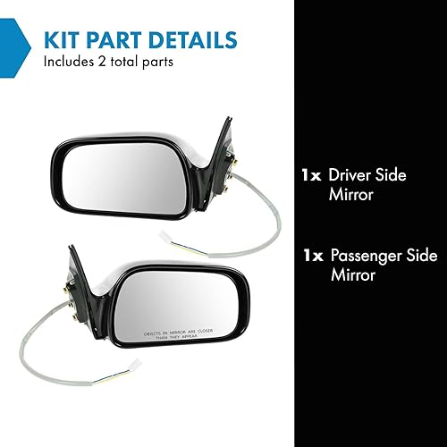 Miniatura 2 de Par de espejos laterales eléctricos izquierdo y derecho izquierdo derecho para Toyota Avalon 95-99