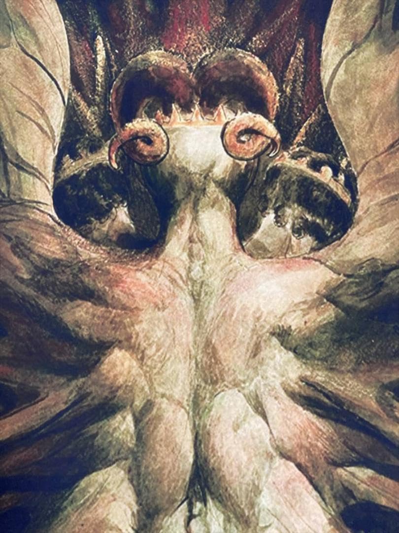 アクリル画 原画 「巨大な赤い龍」