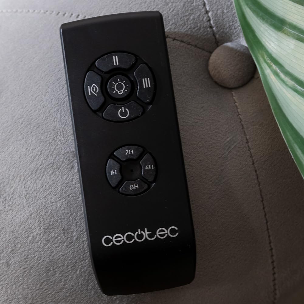 Cecotec Ventilatore da Soffitto con Luce EnergySilence Aero 5250 BlackWood. 62 W, Diametro 121 cm, Lampada LED 18 W, Telecomando, 3 Velocità, Timer Fino a 8 Ore, 3 Pale, Estate/Inverno