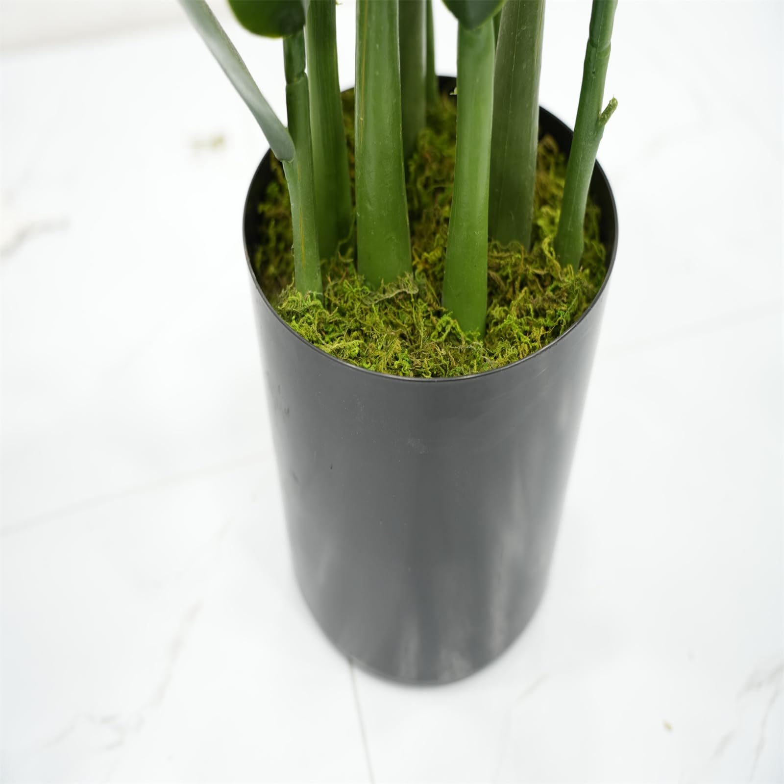 Zstar Plantas Artificiales de 90 cm, se Siente Real en Planta de Interior Verde, Plantas Artificiales en Maceta, Gran decoración para el hogar, Dormitorio, decoración de Mesa