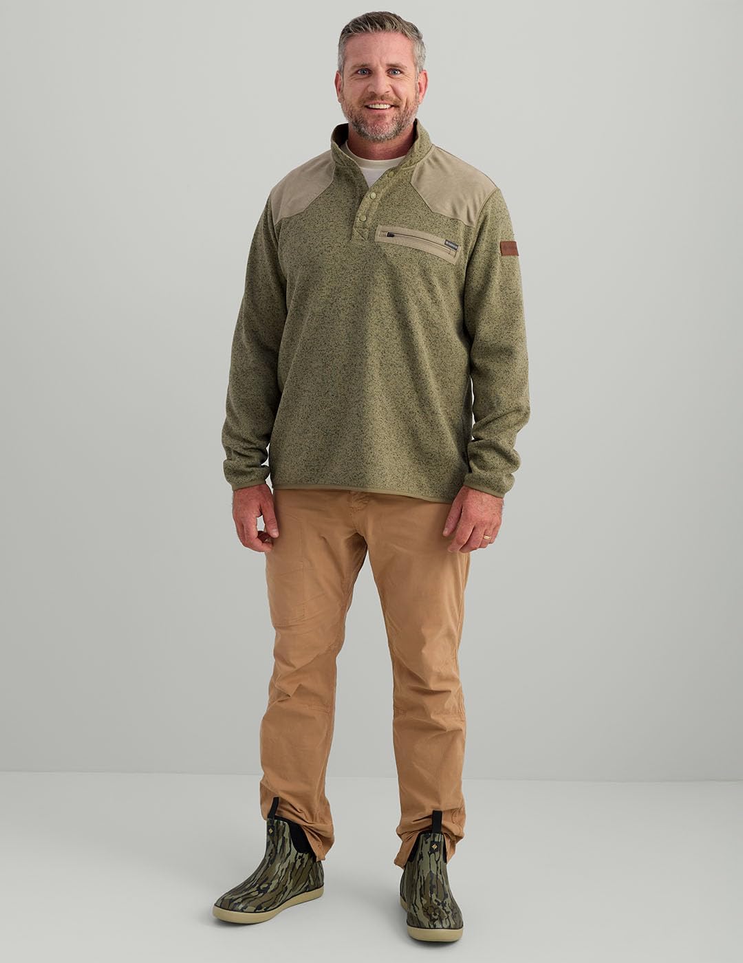 Nomad Mens Statesman Snap Pullover, Stylish and Comfortable Midweight Pullover - Image 4