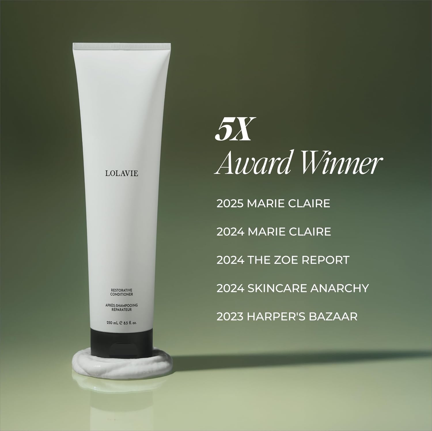 LolaVie Restorative Conditioner - 8.5 oz - Hydrates, Strengthens & Fights Frizz for 12x Softer, Smoother Hair - Color Safe - All Hair Types