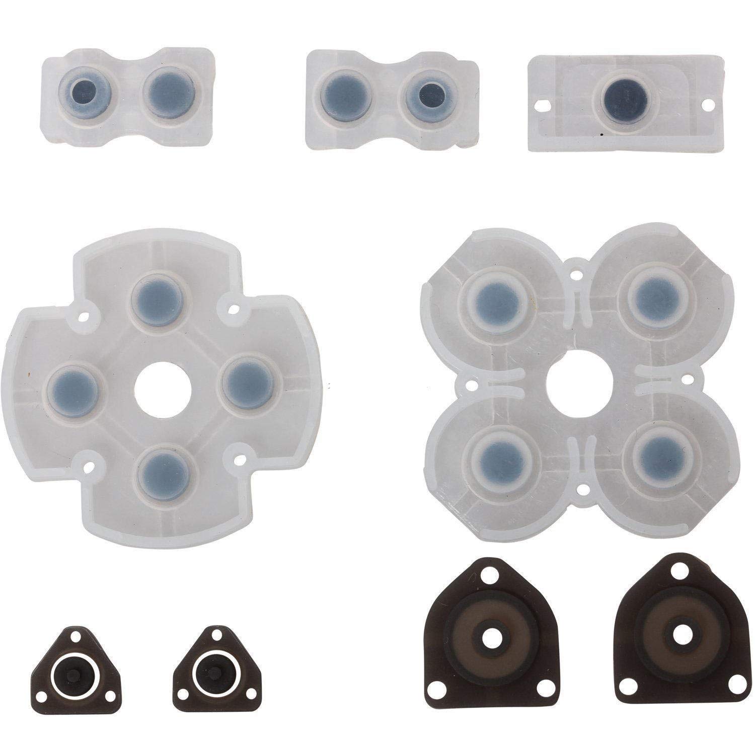 For Dualshock 4 PS4 Old Version Controller L1 R1 L2 R2 Trigger Springs Buttons + 2 Joystick Thumb Sticks + 1 Set Conductive Rubber+ 2 x Springs +Joystick Silicone Caps