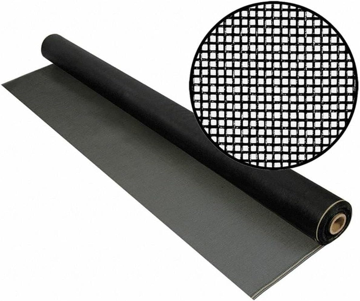 Metro Screenworks Weather and Pet Resistant Screen – 60-in x 100-ft High-Durability Porch Screening Rolls for Patio & Window Screen Replacement – 17/14 Pet Window Screen Mesh