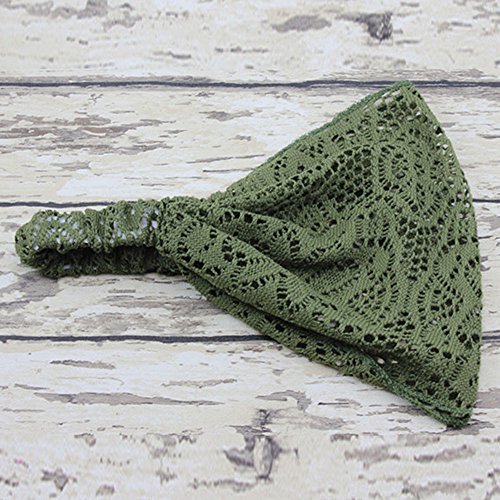 Gaozhen Makeup Headband Turban Bandanas Girl Fashion Hairband Head Head Stretchy Lace Wide Band Headband #TOP1