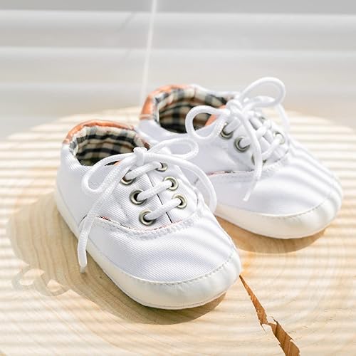 Miniatura 5 de Morbido - Tenis de lona para bebés y niños pequeños, antideslizantes, para recién nacidos, para recién nacidos, para recién nacidos de 0 a 18 meses