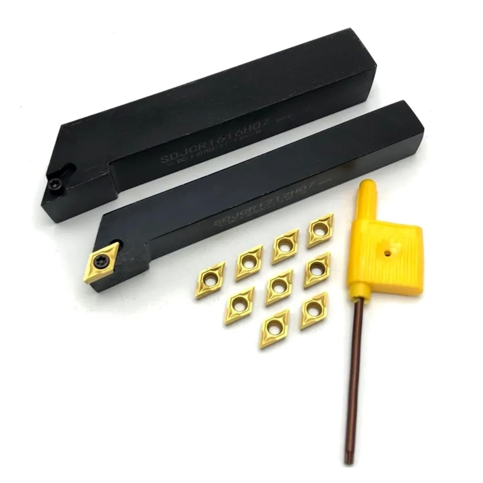 Wkłady toczące węglika, DCMT070204 VP15TF UE6020 US735 Płytka węglikowa SDJCR1010H07 SDJCR1212H07 SDJCR1616H07 Narzędzie tokarskie do cięcia(No Insert,SDJCR1010H07)
