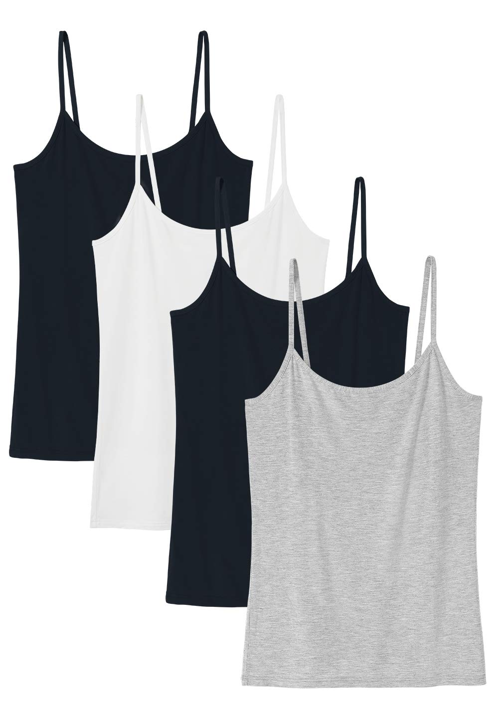 vislivin Camiseta Sin Mangas con Tirantes Finos Ajustables con Camisola Sólida Básica para Mujer
