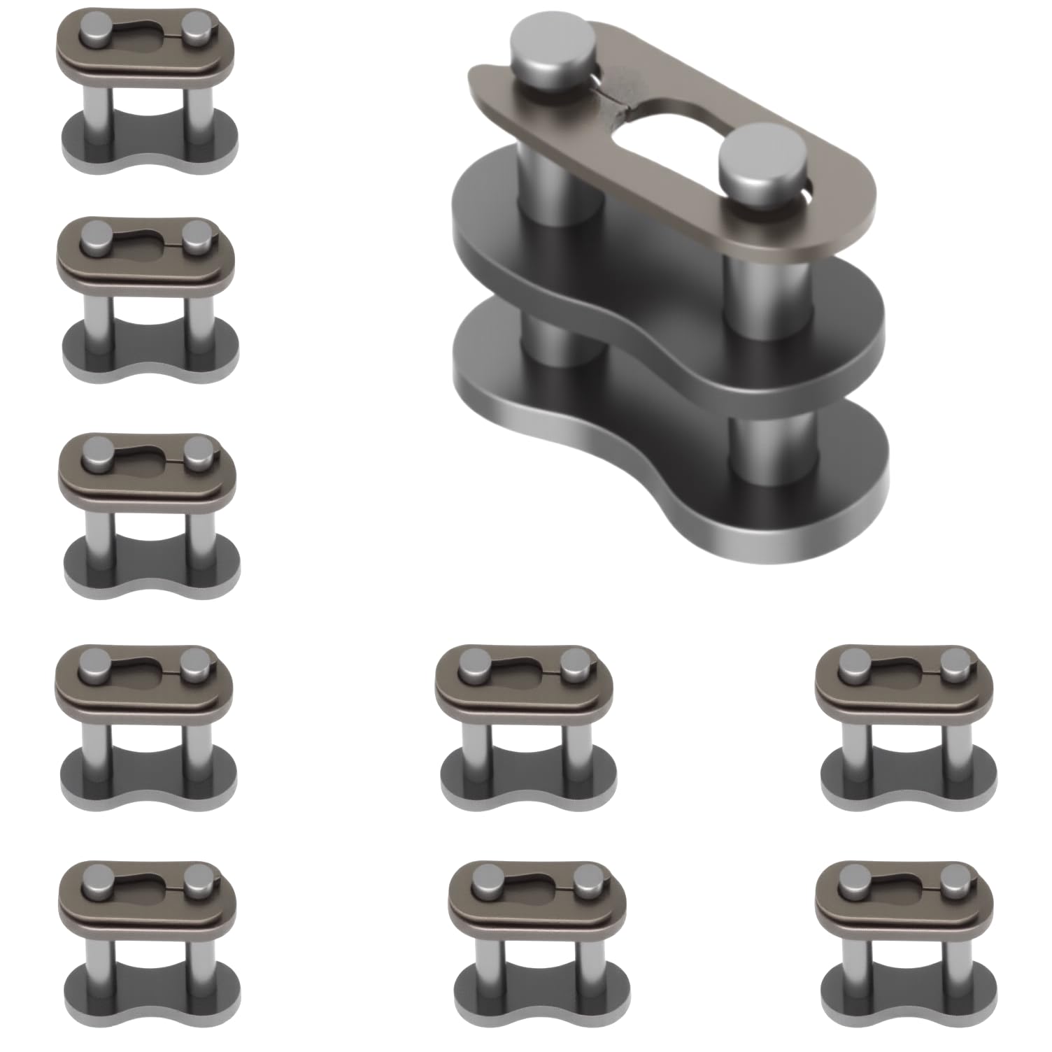 530 Drive Chain Master Link Replacement Fit For ATV Quad Scooter Motorcycle Go Kart Moped Pit Dirt Pocket Racing Bike Triumph Yamaha (10Pcs).