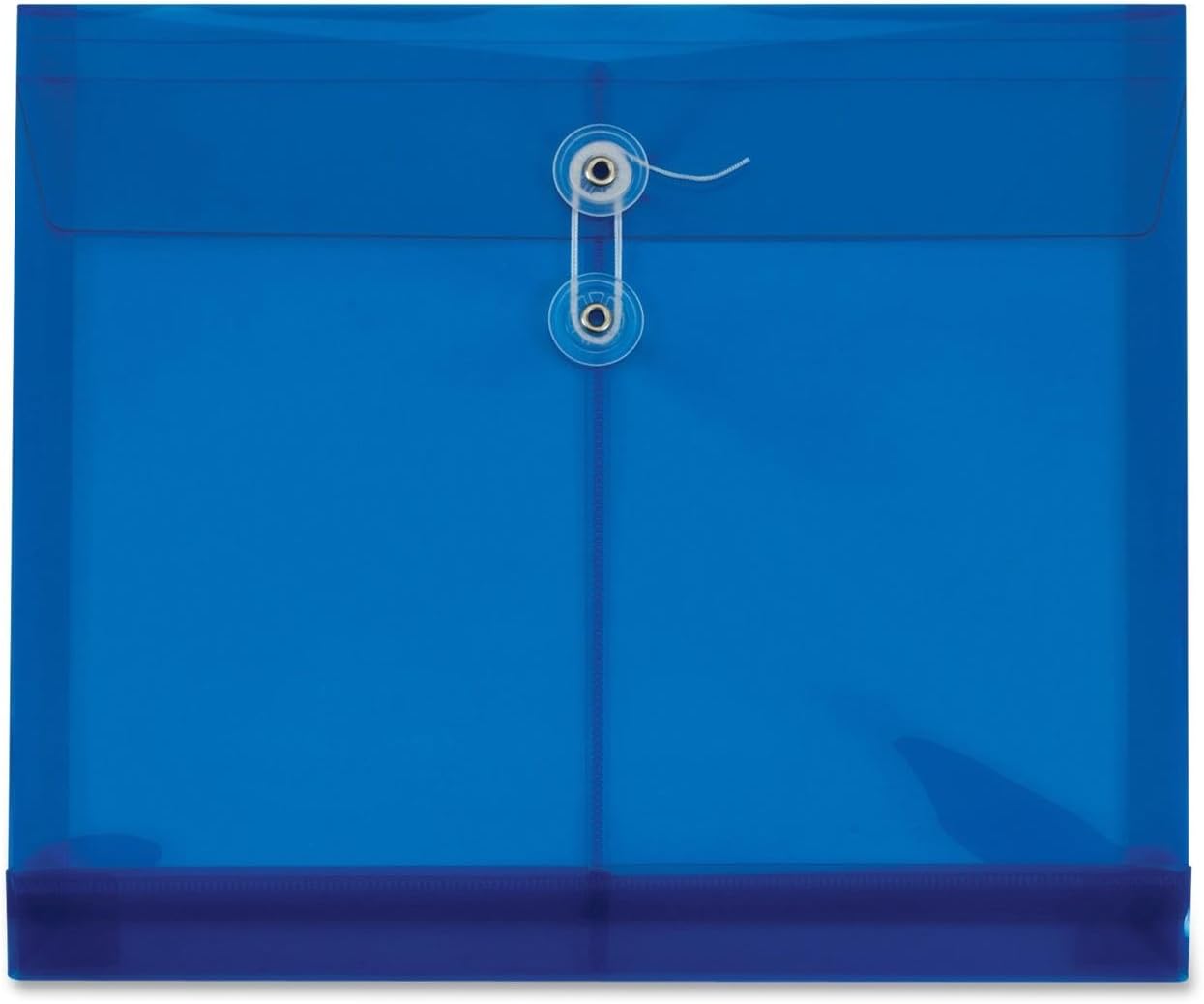 Globe-Weis/Pendaflex Poly Envelopes, Side Open, 1.25-Inch Expansion, Letter Size, Blue, 5 Envelopes Per Pack (84522GW)