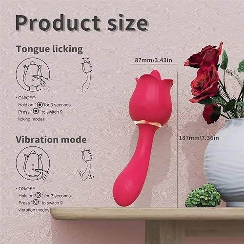 Miniatura 6 de cwamen Vibrador de juguete rosa para mujeres, lamer el clítoris, vibradores de punto G para mujeres, consolador de pezón de clítoris, estimulador de