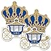 Royal Prince Charming - Crown & Carriage Decorations DIY Baby Shower or Birthday Party Essentials - Set of 20