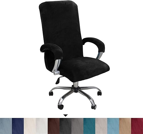 Miniatura 5 de Eco-Ancheng Funda universal para silla de oficina, funda giratoria universal para silla de escritorio, fundas para silla de jefe con cremallera