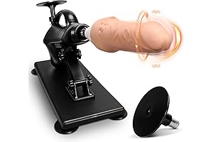 Sex Machine with Warming Vibrating Dildos and Suction Cup
