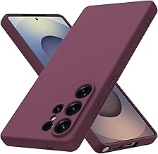 Cover for Samsung Galaxy S25 Ultra 5G, Soft Liquid Silicone TPU Protective Ultra Slim Shockproof Case, Case Compatible with Samsung Galaxy S25 Ultra 5G – Wine Red