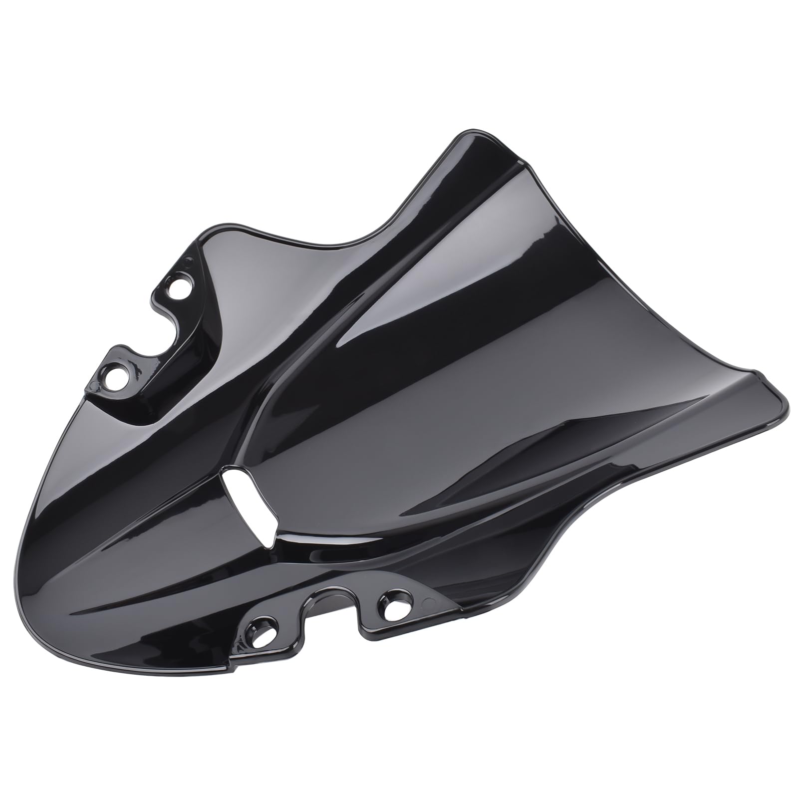 Déflecteur de Pare-Brise Avant Plus Haut pour Moto, Double Bulle, Protection d'écran Sport, Remplacement pour CFMOTO 450SR/SRS/SS 2022-2025, pièces de Rechange modifiées (Noir)