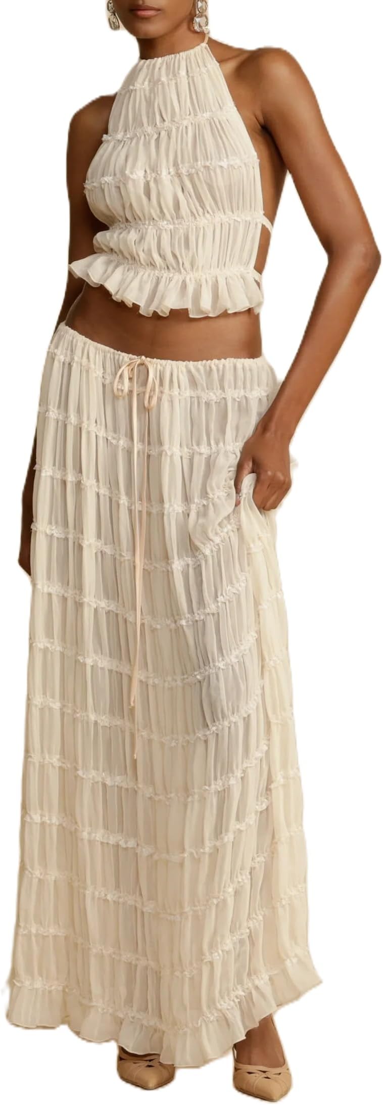 2 piece maxi skirt and top Clearance
