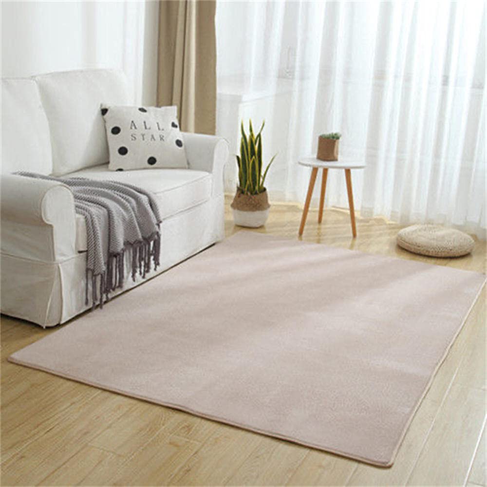 Tapis salon moderne doux tapis grand format antidérapant chambre beige