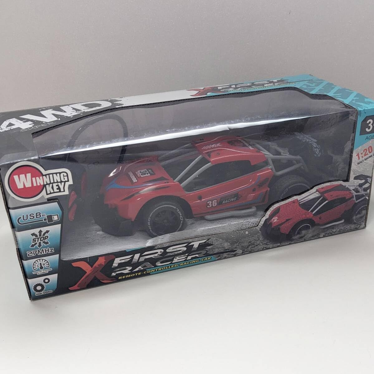 Amazon.co.jp: a579 X FIRST RACER ラジコンカー 1：20 赤 : おもちゃ
