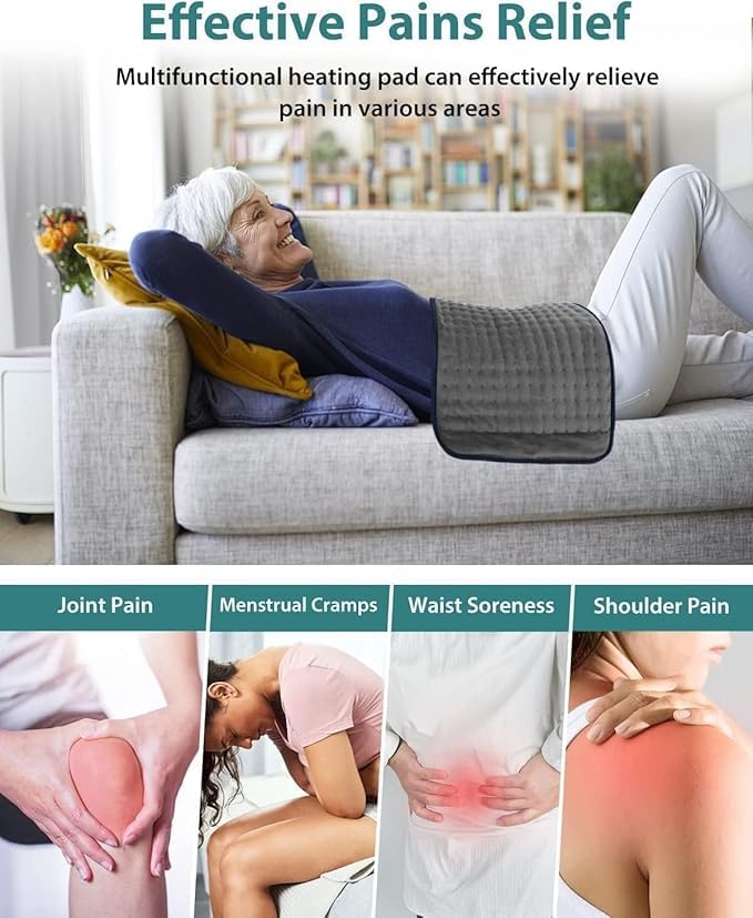 Image of Orthopaedic Electric Heating Pad | Pain Relief Heating Belt with Temperature Controller for Lower Back, Knee, Shoulder, Cramps, and Neck | Back Pain Relief