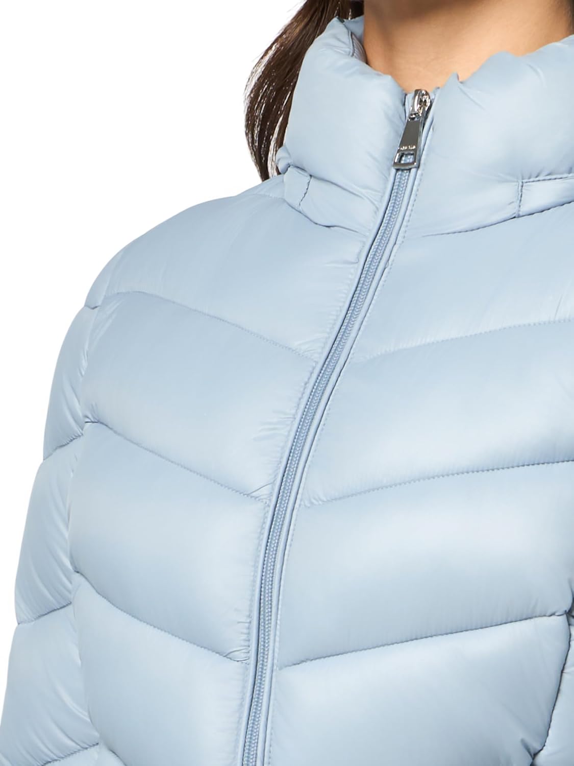 Calvin Klein Women's Classic Hooded Zip Front Puffer Coat - Image 3