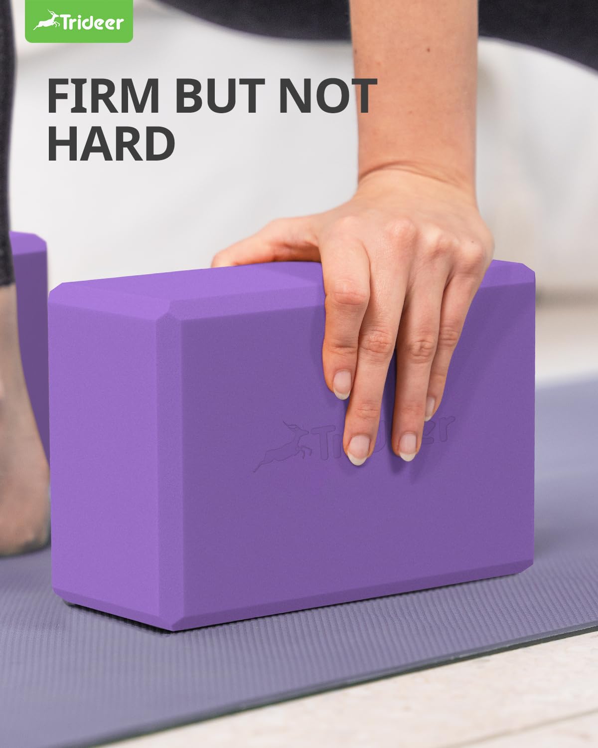 Trideer Yoga Blocks 2 Pack Purple 1