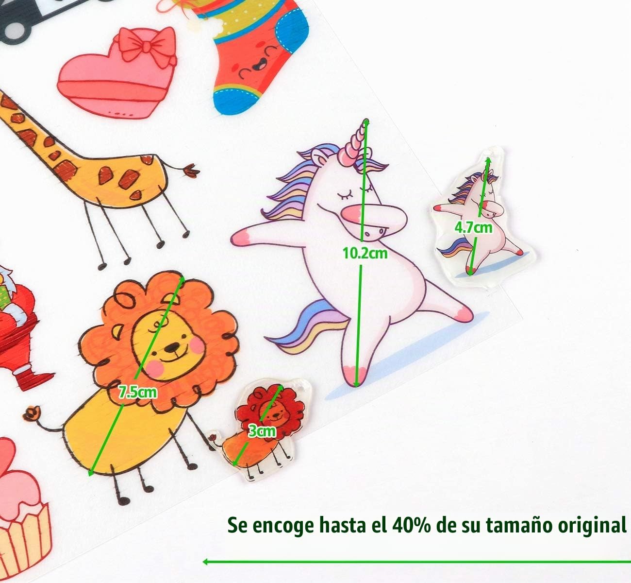 Sweelov Lot de 10 hojas de película de plástico retráctil imprimable A4 termorretráctil transparente para manualidades