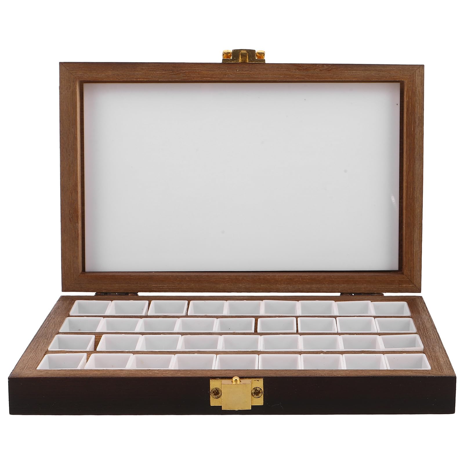 Boîte à palettes aquarelle bois SUPVOX avec plateau de mélange portable 36 godets