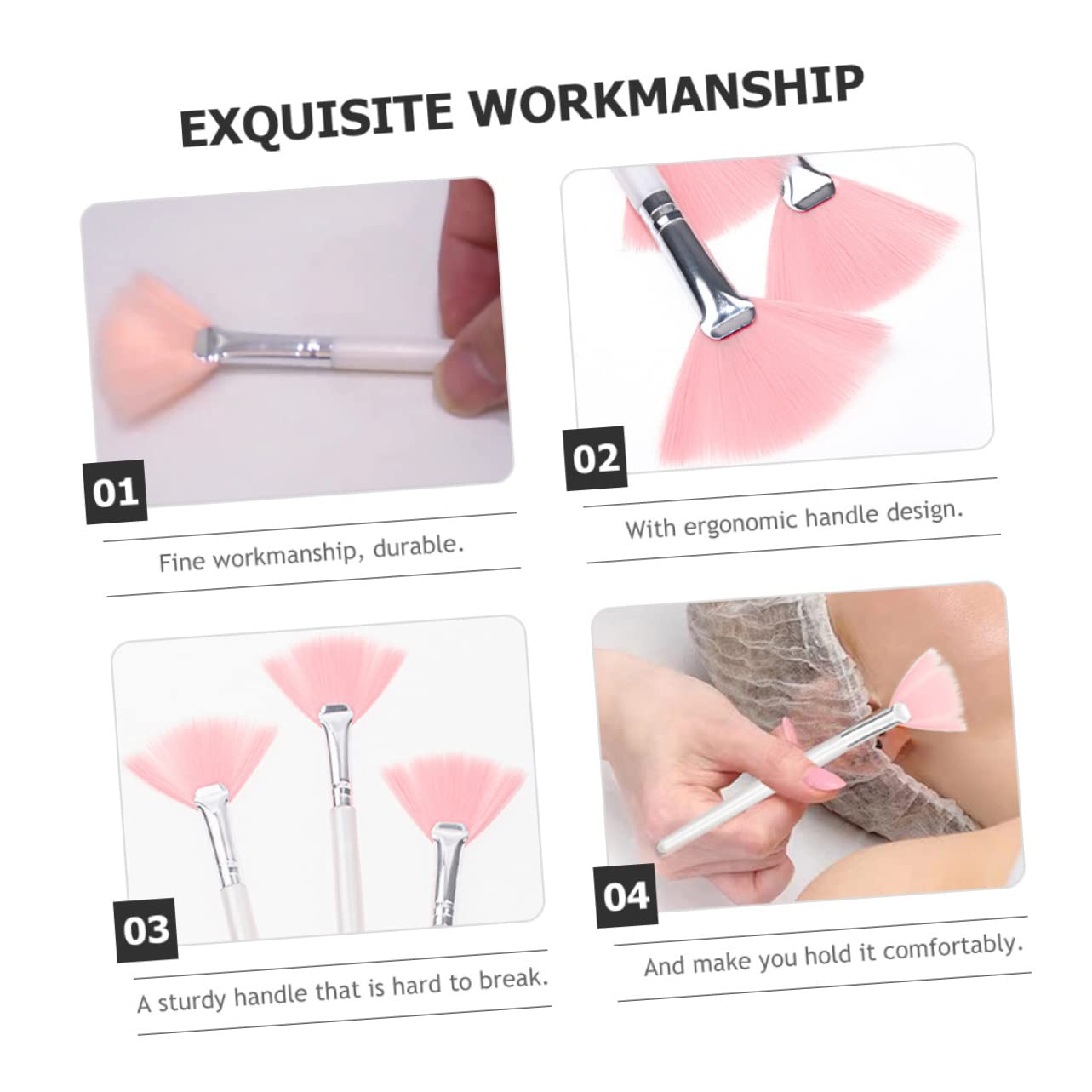 FOMIYES 24stücke Teiliges Pinselset Für Gesichtsmakeup Weiche Gesichtspinsel Für Puder Foundation Und Blush Für Frauen Und Mädchen Einfach Zu Handhaben Langlebig Und Beim Verblenden