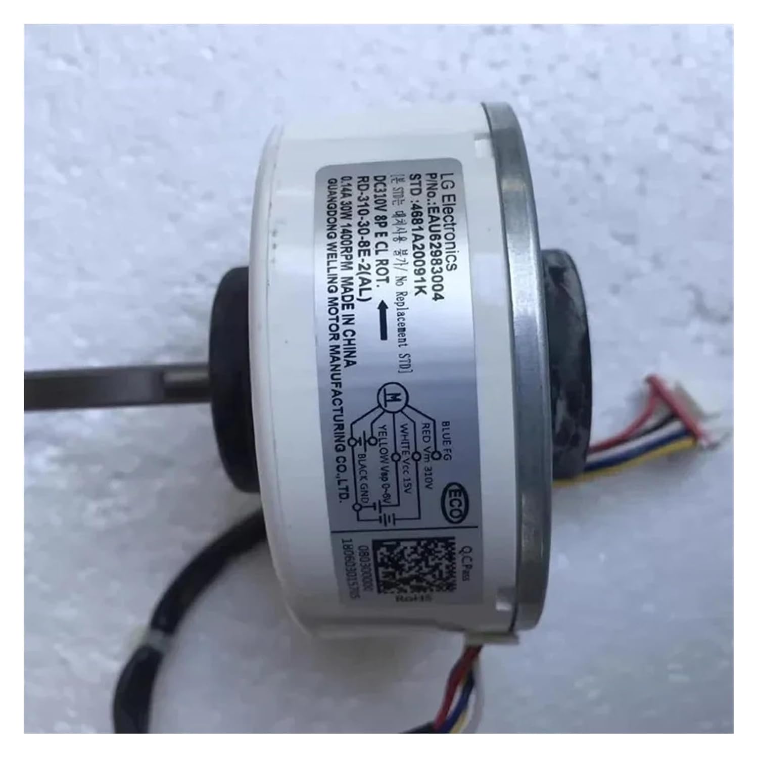 air Conditioner Motor RD-310-30-8E-2(AL) EAU62983004 4681A20091K air Conditioner(Yellow)