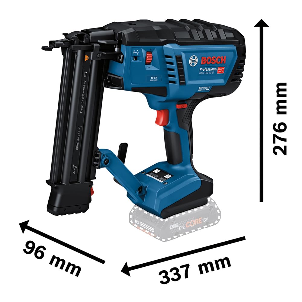 Bosch Professional GNH 18V-50 M Akku Holznagler 18V System 16-54 mm 18 ga