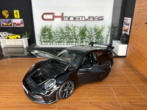 Miniatura 7 de Maisto May Cheong Group M36458BK - Coche infantil Porsche 911 GT3 2022 escala 1:18, color negro