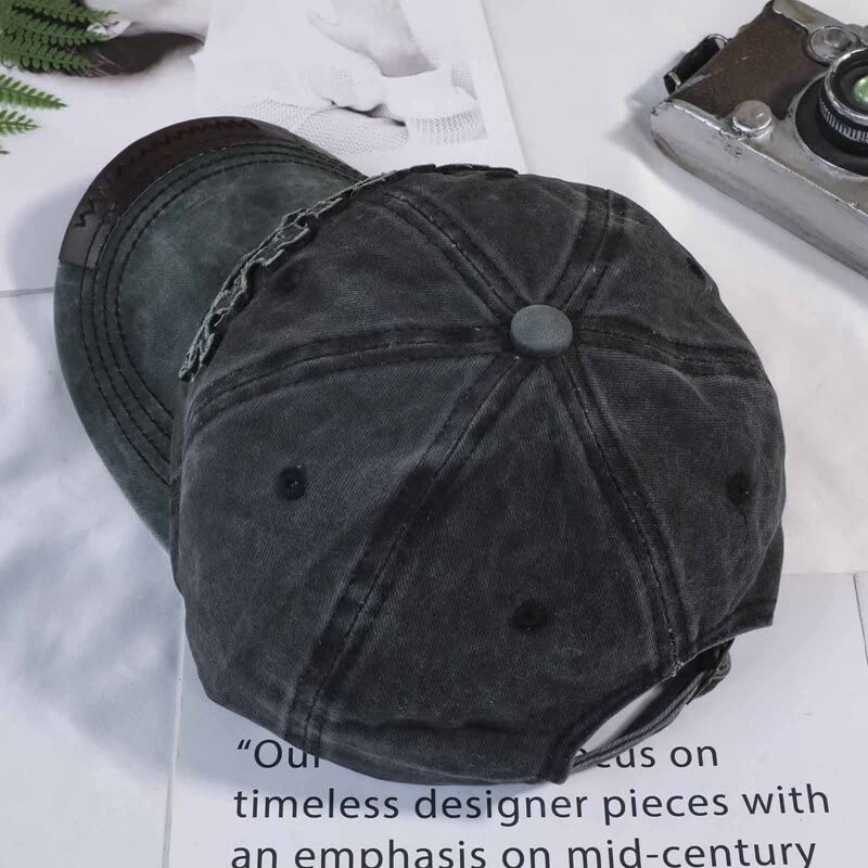 Image of Baseball Denim Adjustable Cap Sports Summer Outdoor Activities Cap for Men and Women