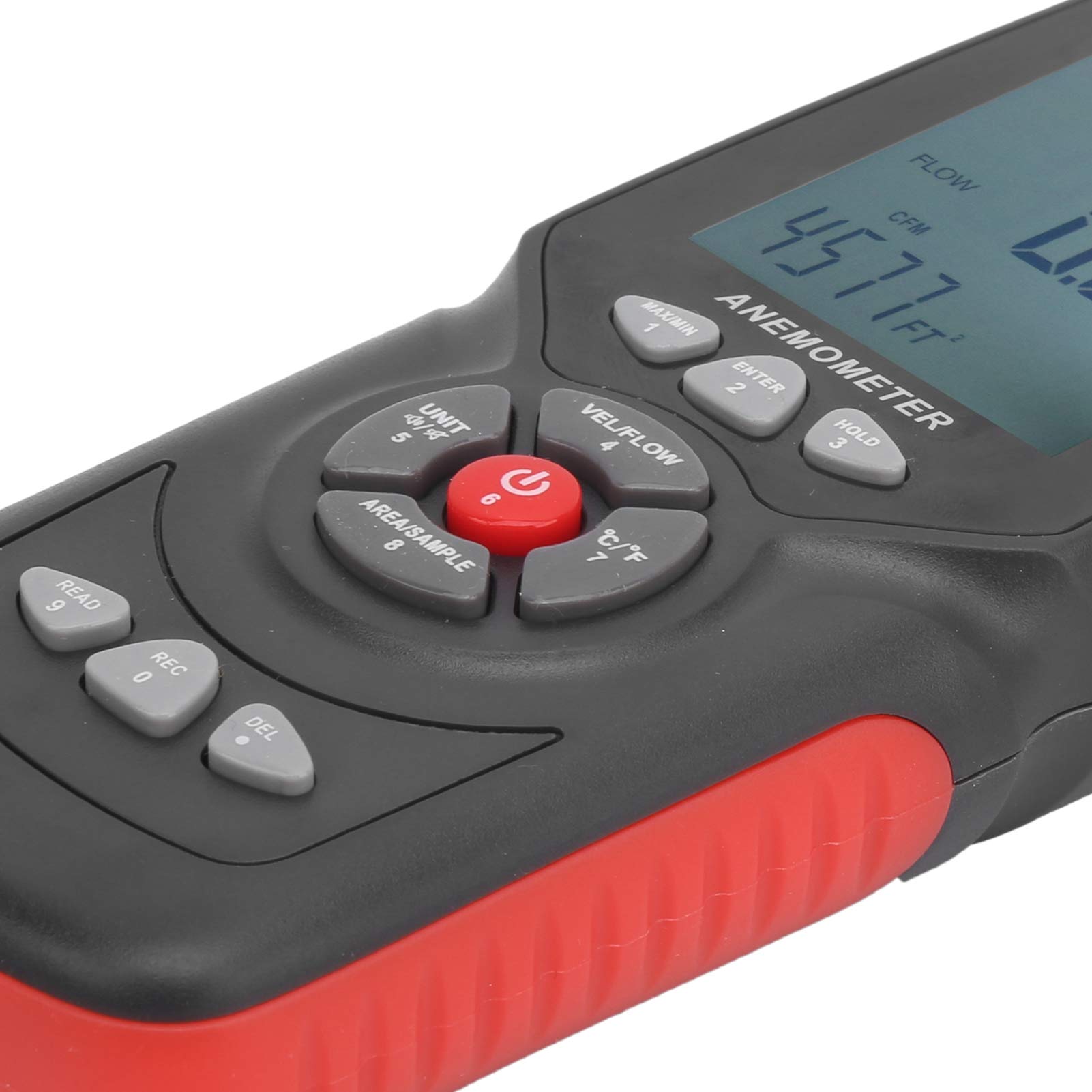 Anemómetro térmico LCD flexible para uso profesional en oficinas y fábricas