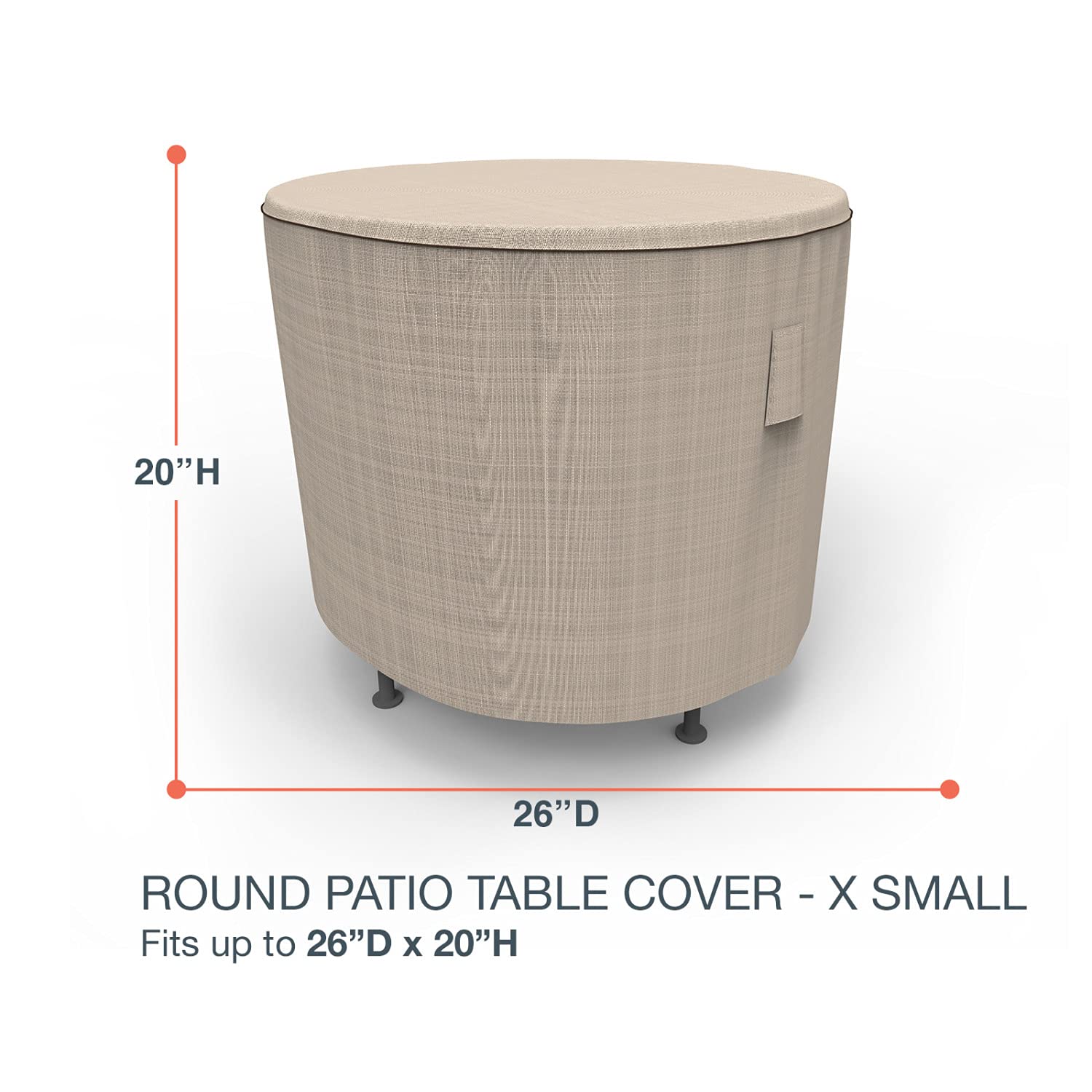 StormBlock™ Signature Round Patio Table Cover, Extra Small - Black Ivory, P4A07PMNW2