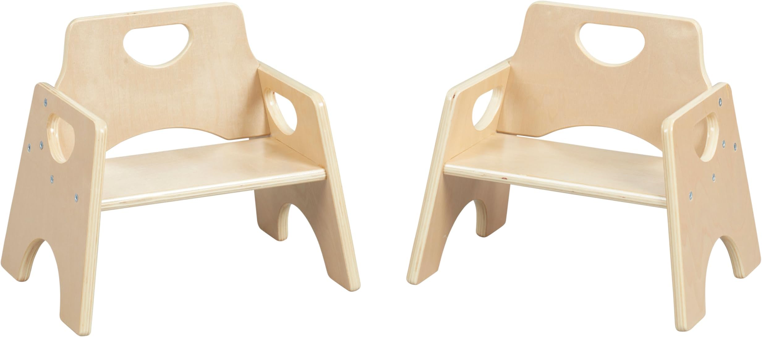 ECR4Kids Stackable Wooden Chair for Toddlers, Weaning Chair for Kids