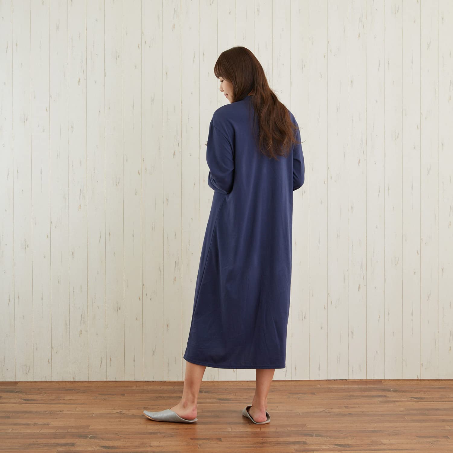 VENEX　ベネクス　リカバリーウェア　ネイビー ボタン付きロングワンピース Amazon.co.jp: VENEX(ベネクス) リカバリーウェア ワンピース
