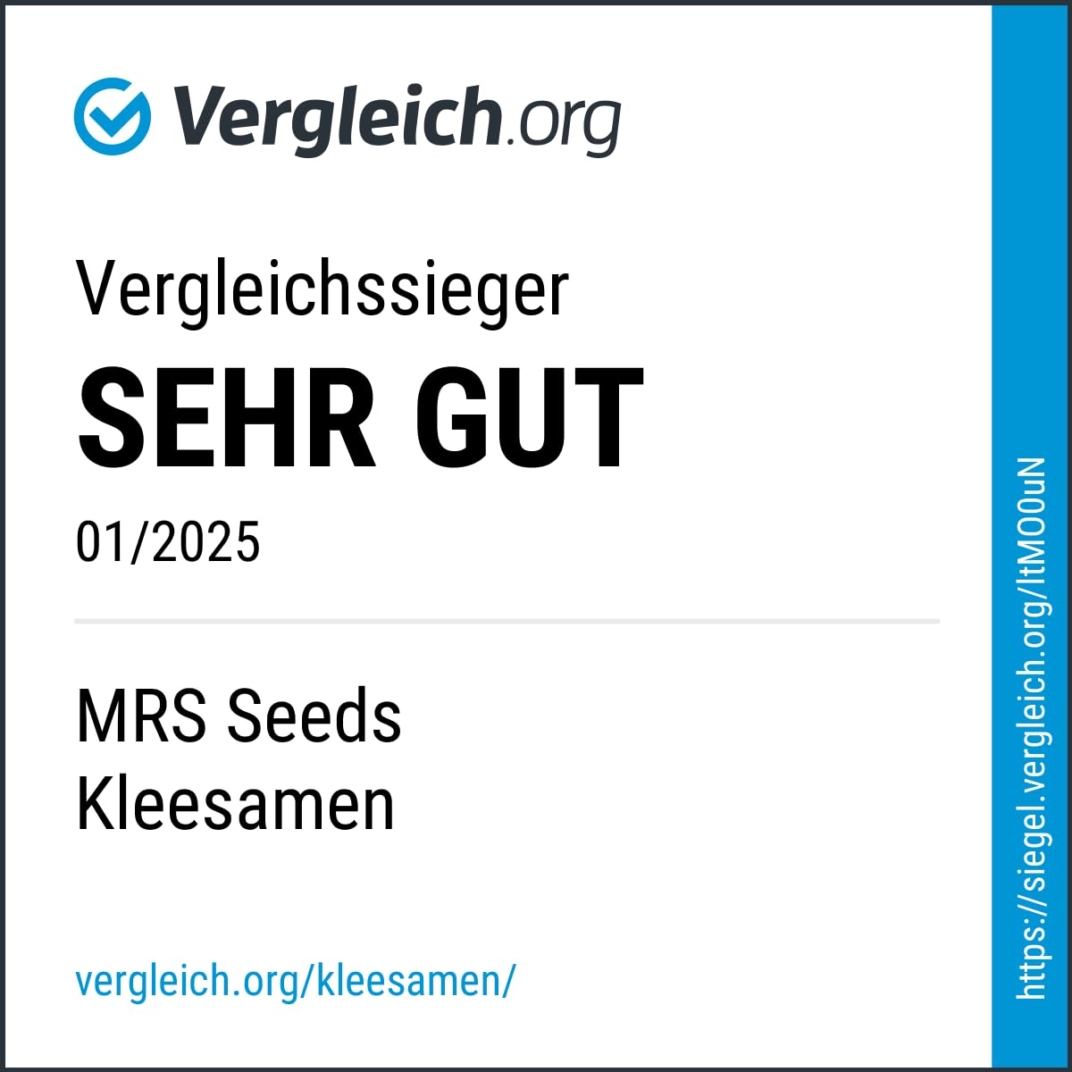 Mikroklee Rasenklee - 250 g für 75 m² - Verdrängt Unkraut, Fixiert Stickstoff - Ganzjährig grüner Rasen - Trockenheitsresistent - Für alle Rasentypen geeignet - Vergleichssieger: SEHR GUT