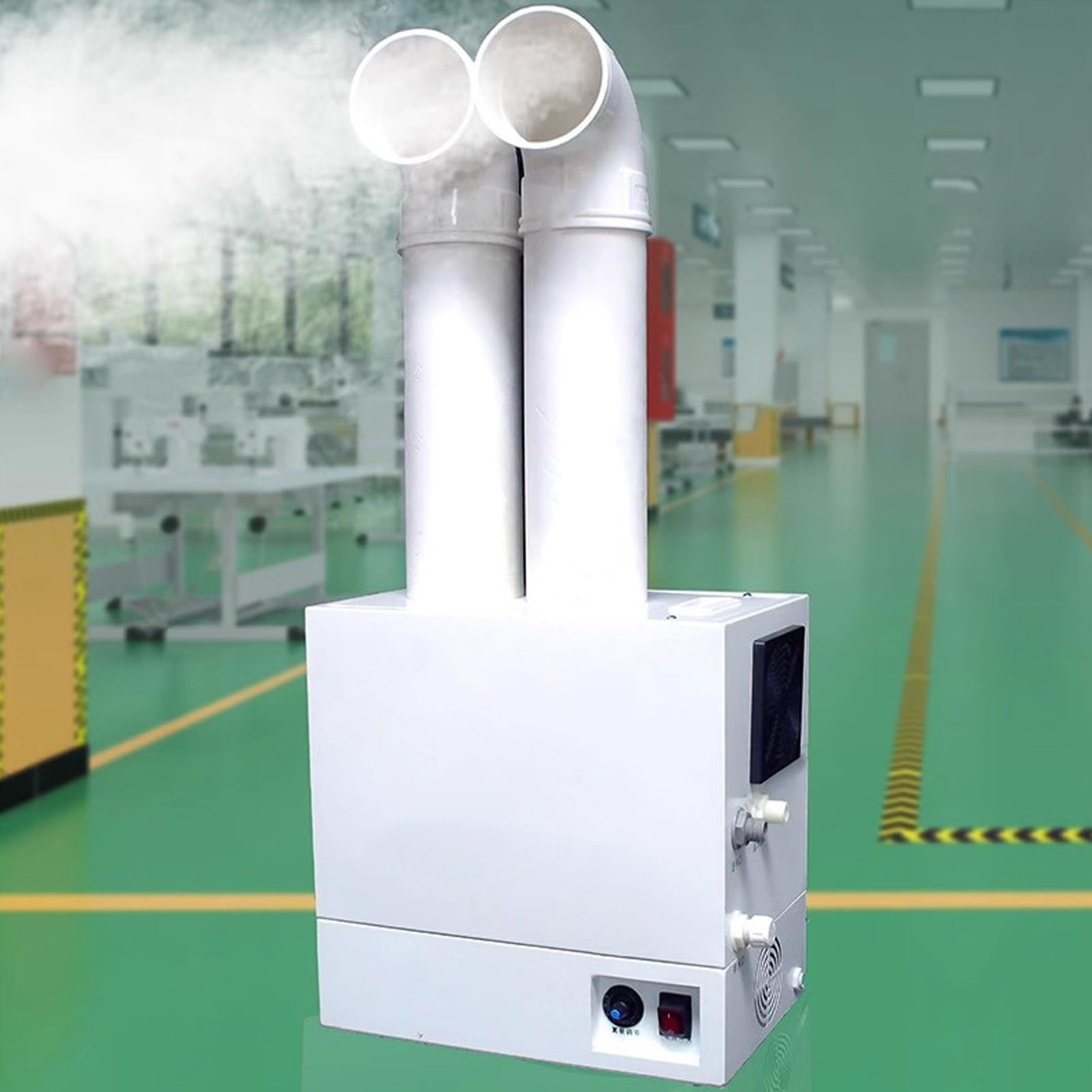 Inteligentny Nawilżacz, Ultradźwiękowy Nawilżacz Powietrza, Obudowa ze Stali Nierdzewnej, Ceramiczna Głowica Atomizera, do Przemysłu Handlu Rolnictwa Hodowli(40 * 27 * 47cm (400W))