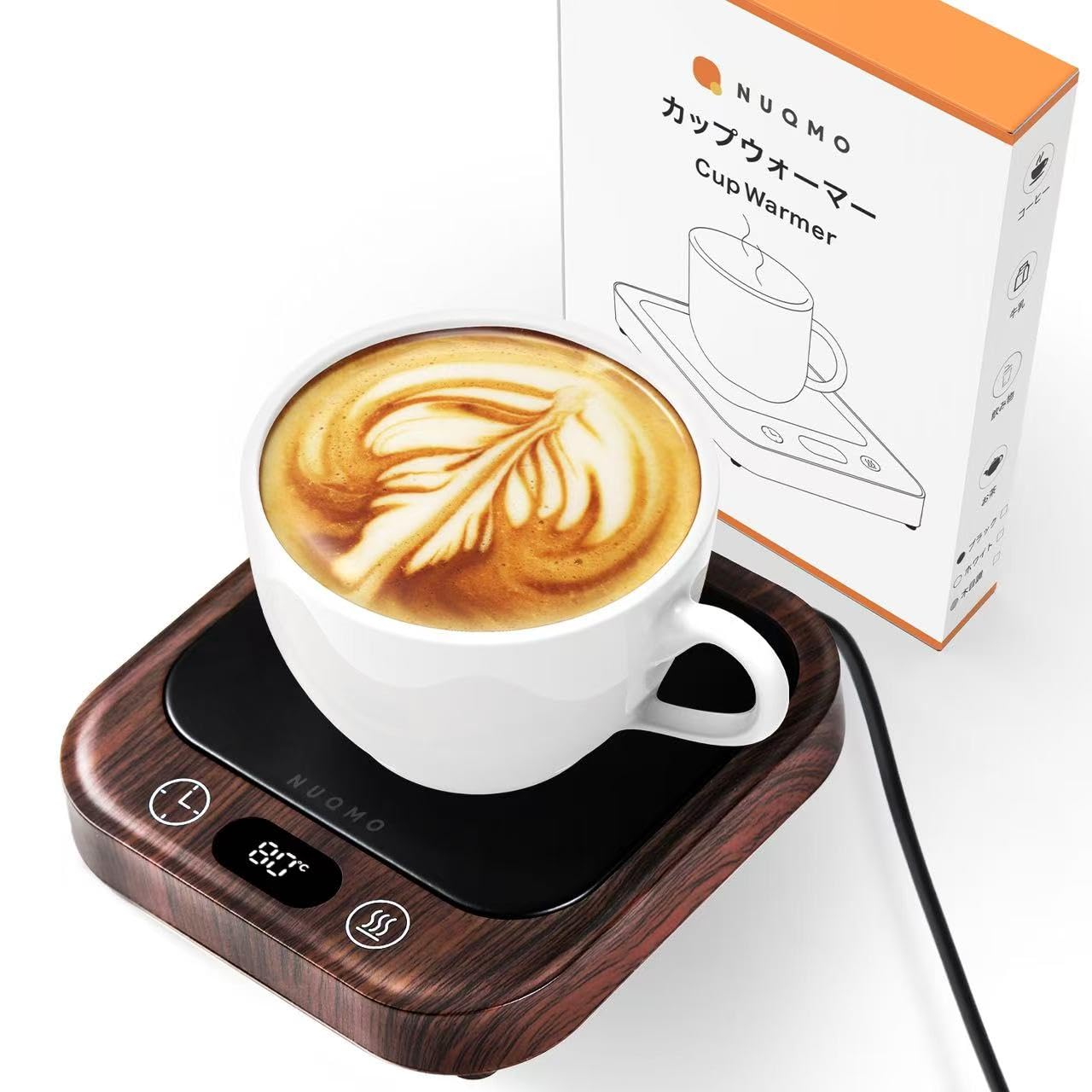 【NUQMO】カップウォーマー 80℃加熱・4段階温度調節・切タイマー搭載 ドリンク・コーヒー・紅茶対応 日本企業監修