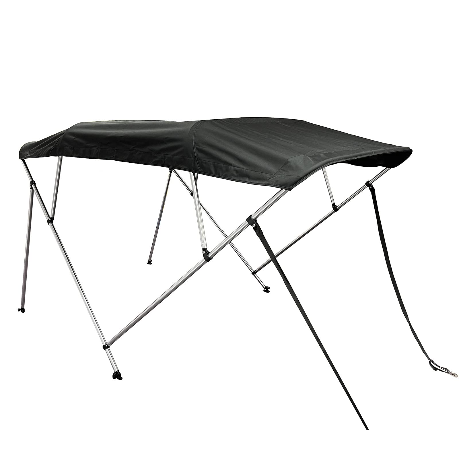 SavvyCraft 4 Bow Bimini Top Boat Cover Black 4 Bow 96
