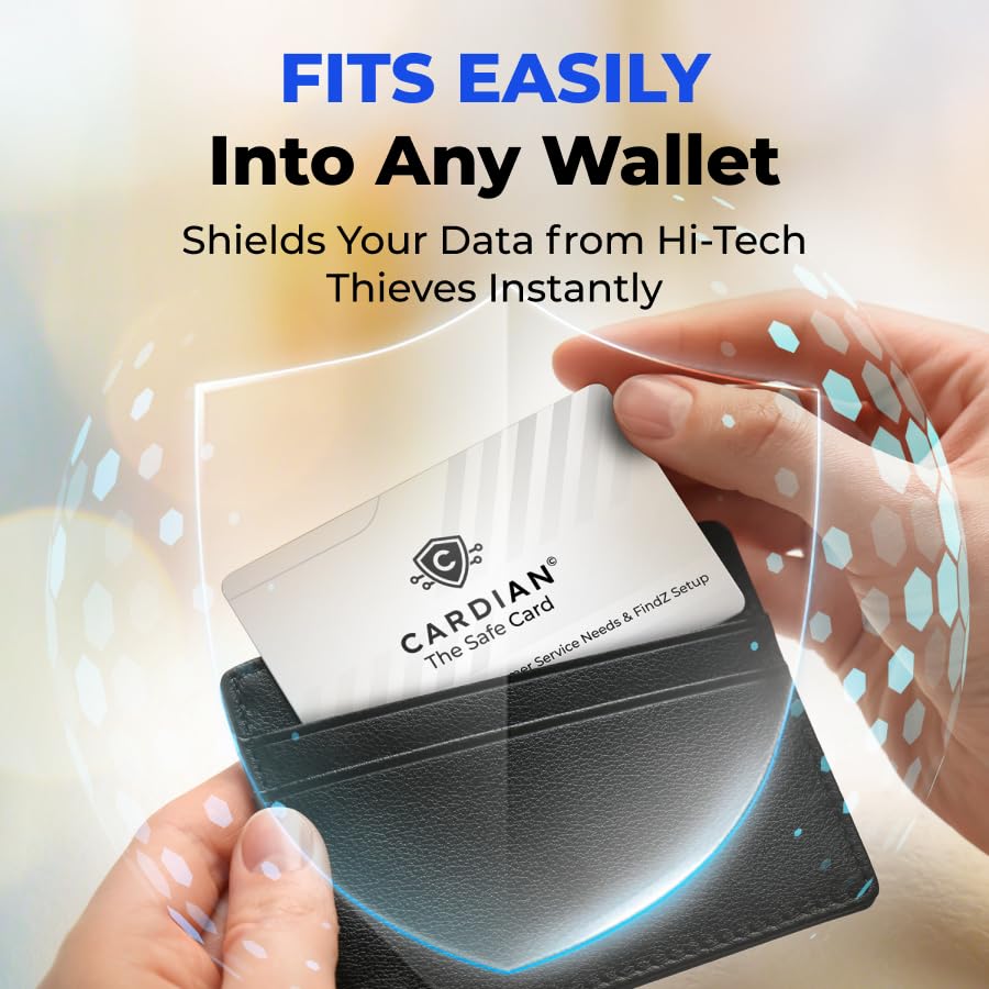 Cardian RFID Blocking Cards Set 3 – Credit Card Protector for Wallets, Passport Shield & NFC Blocking Device | Anti-Skimming Protection for Debit, ID & EMF Cards | Travel Accessories for Men and Women