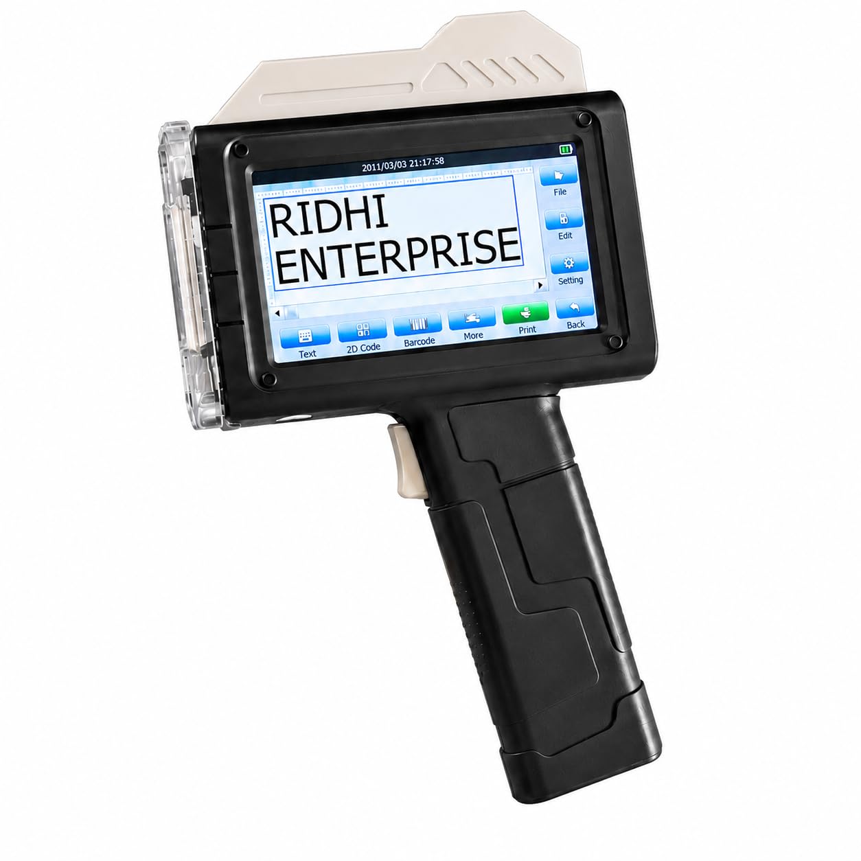 BENTSAI 6210 Handheld Inkjet Printer for MRP, Batch & Expiry | QR Code & Barcode Print, Multi-Surface Compatible, Water & Solvent Ink, Touchscreen Display, Coding & Marking-picture-32