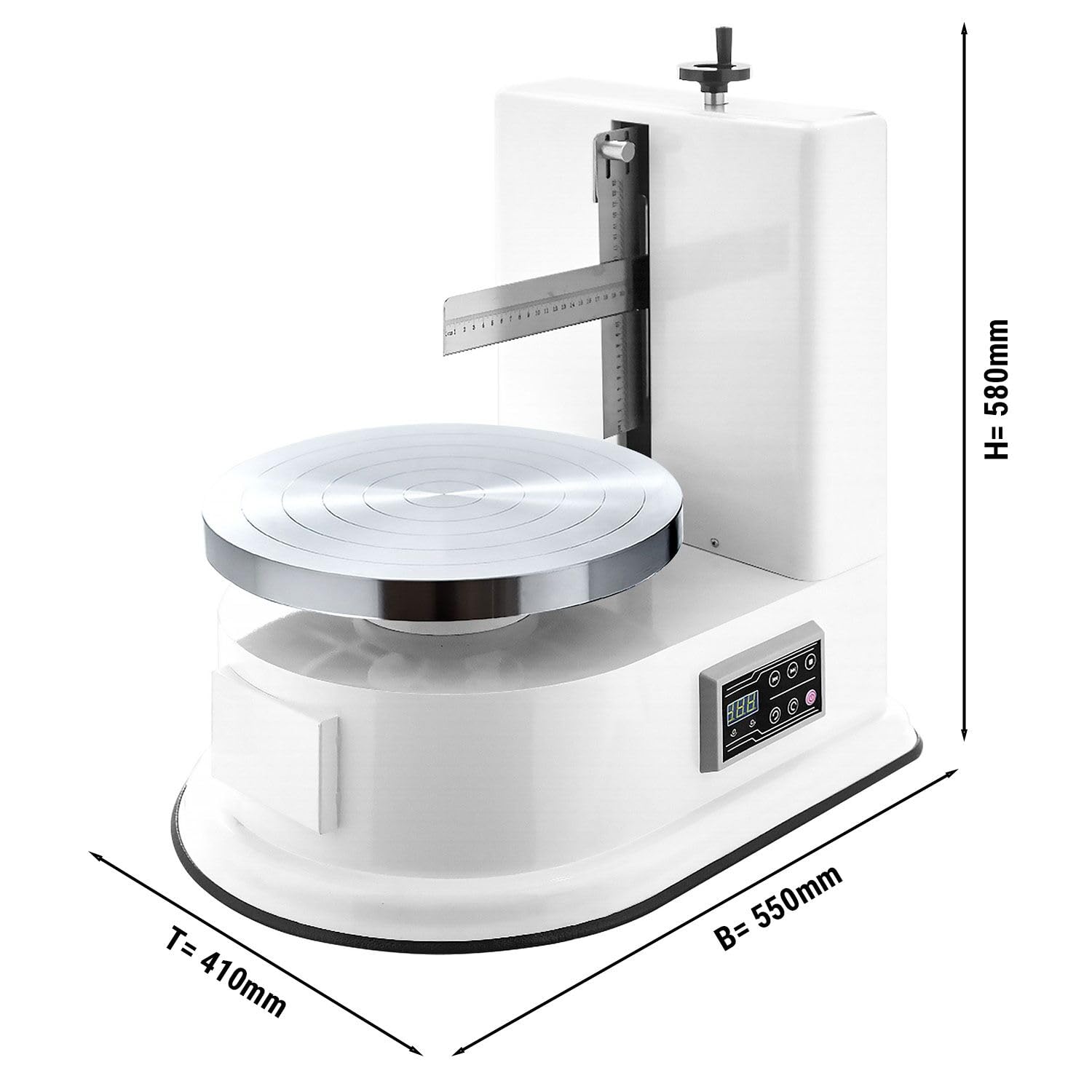 GGM Gastro | TGMH | Torten Glättungsmaschine - 60 Watt - Weiß