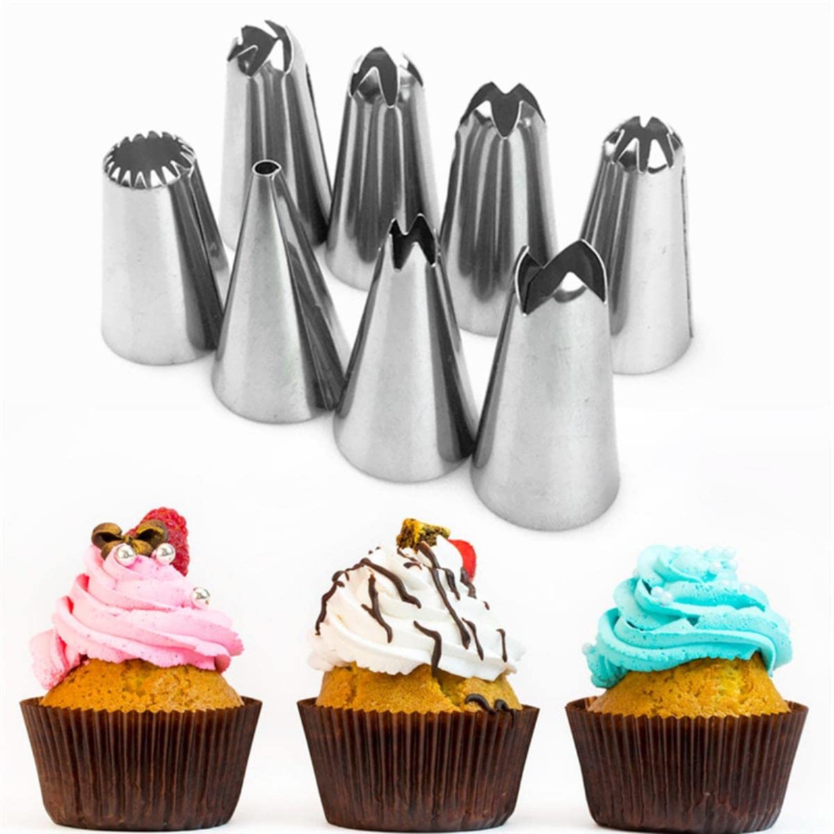 Kit de decoración de pasteles de 14 Uds., boquillas para bolsas de glaseado de repostería de silicona, juego de acoplador de raspadores de crema, herramientas de decoración de pasteles DIY-verde