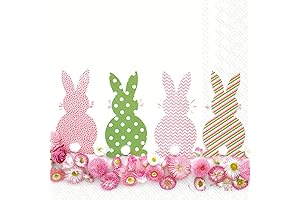 Boston International IHR Cocktail Beverage Paper Napkins for Easter